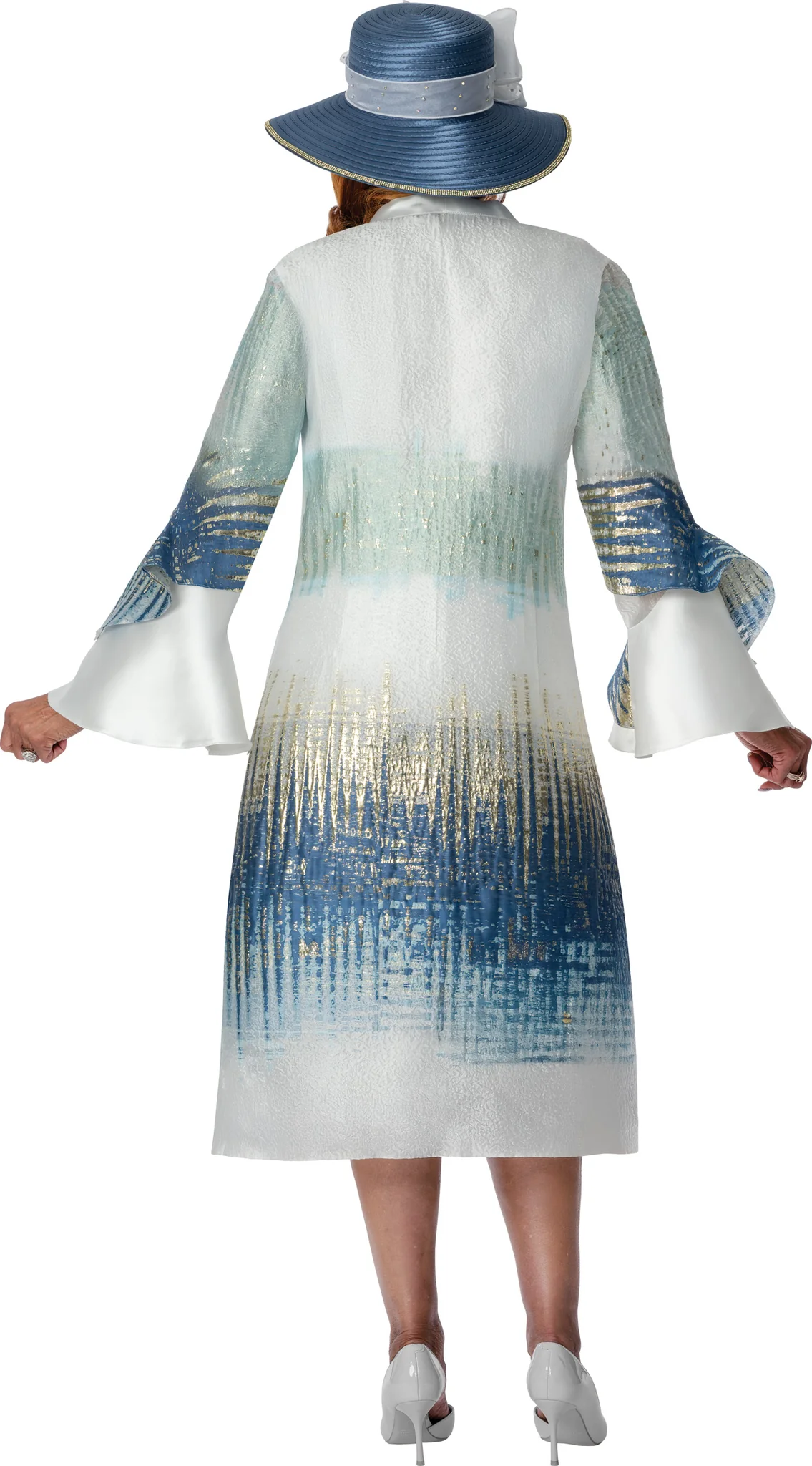 Ombre Church Coat Dress for Women – Elegant Formal Wear