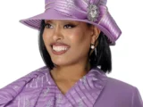 Elegant Lavender Women’s Church Suit with Matching Hat