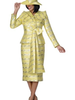 Elegant Women’s Church Suit with Matching Hat