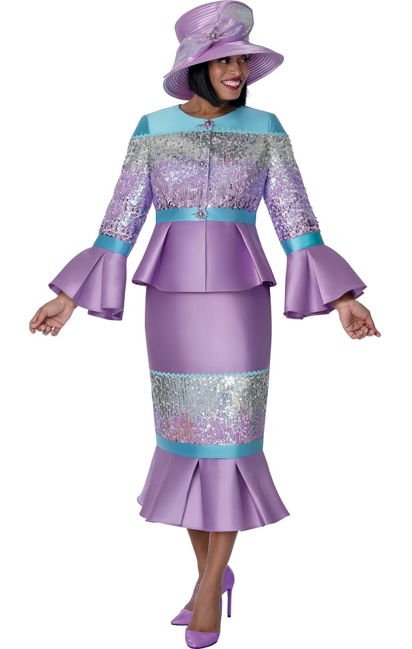 Elegant Church Suit for Women with Matching Hat