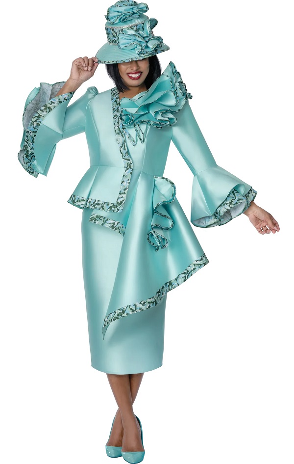 Luxury Church Suit for Women with Hat